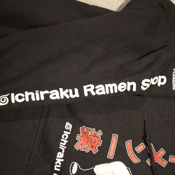 Naruto Ichiraku Ramen Shop Black Graphic Hoodie - Size Large - Picture 2 of 5